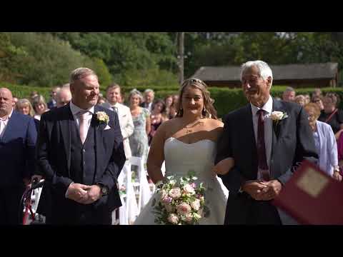 Mark & Charlotte wedding film at Brookfield Barn, Horsham